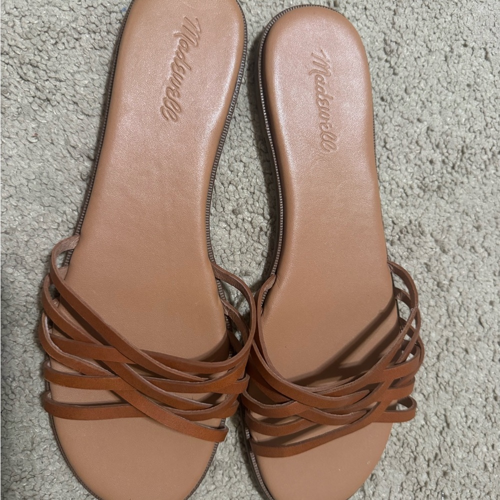 Madewell The Tracie Crisscross Slide Sandals